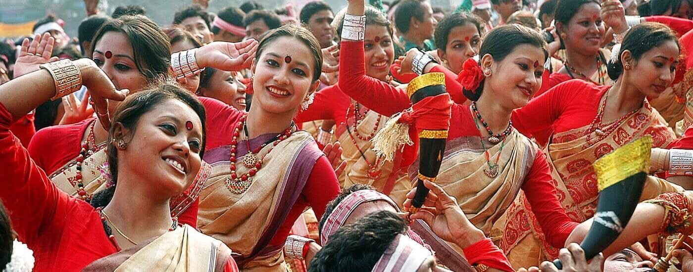 Bihu Dancers, Guwahati, Assam