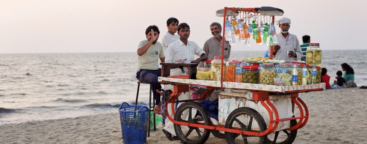 Snack Seller at Beach, Calicut, Kerala