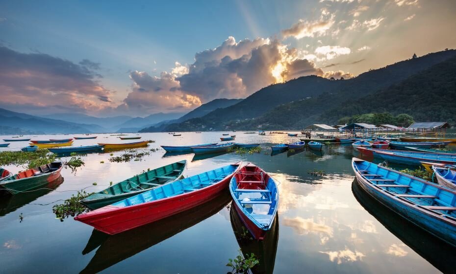 Phewa lake, Pokhara, Nepal