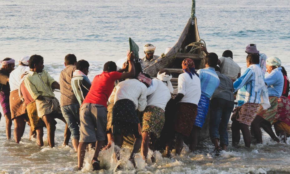 Fishermen, Kovalam, Kerala