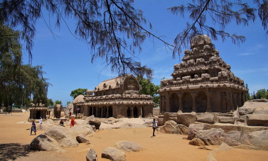 Five Rathas, Mamallapuram (Mahabalipuram), Tamil Nadu