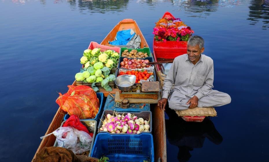 Floating Market, Srinagar, Jammu and Kashmir