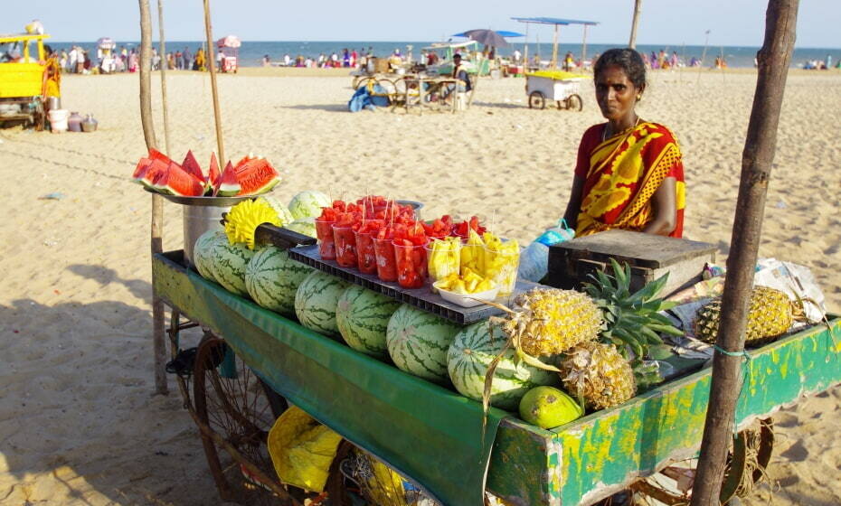 Marina Beach, Chennai. Tamil Nadu