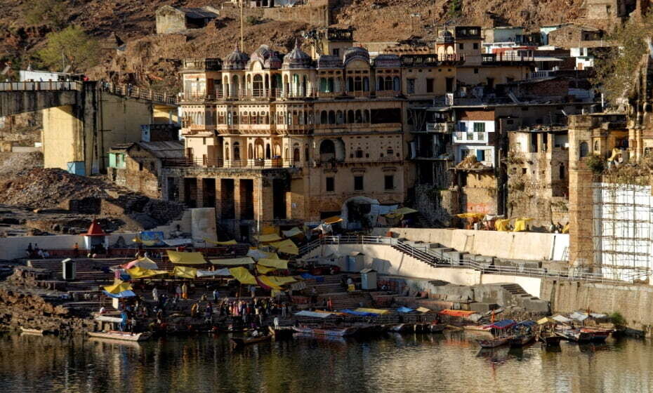 Ghat on the River Narmada, Omkareshwar, Madhya Pradesh