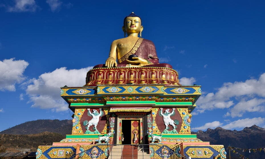 Giant Buddha Statue at Tawang Monastery, Tawang