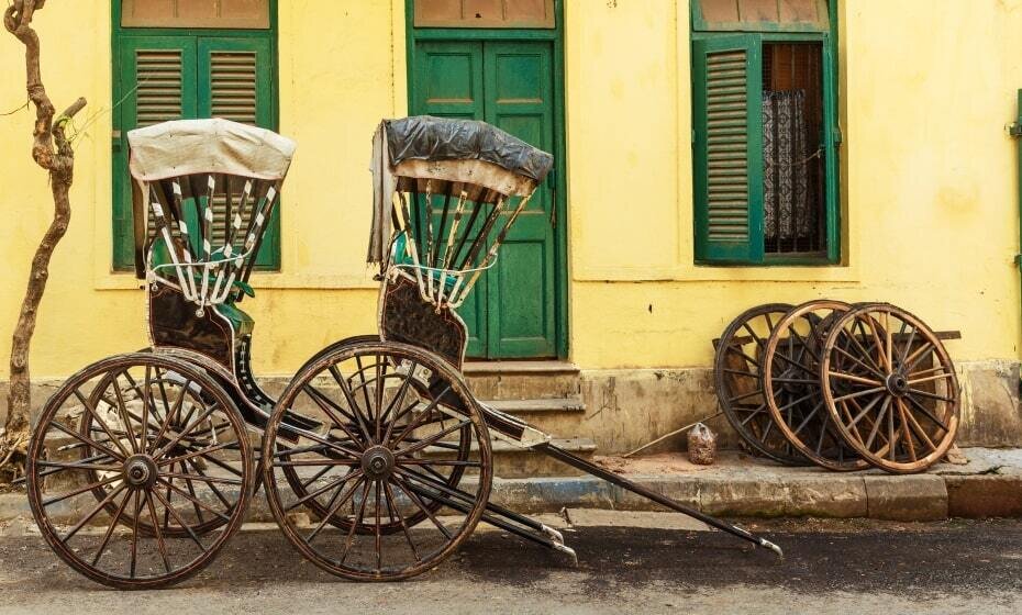 Hand Pulled Rickshaws, Kolkata, West Bengal