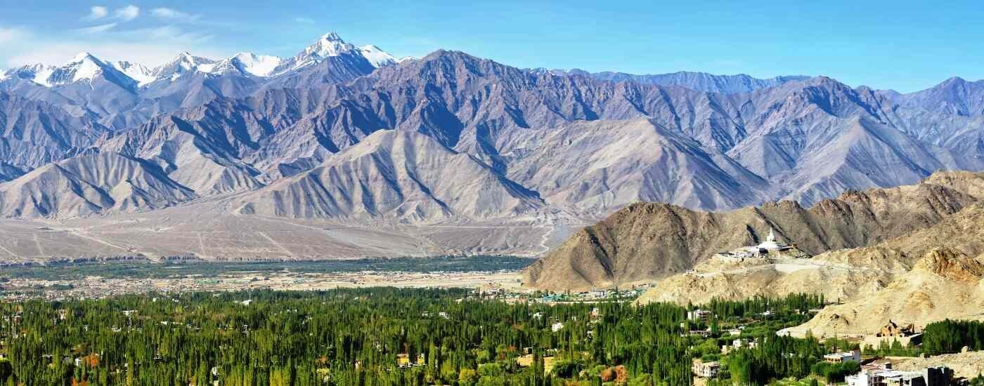 Mountain Ranges of Himalayas, Leh, Jammu and Kashmir