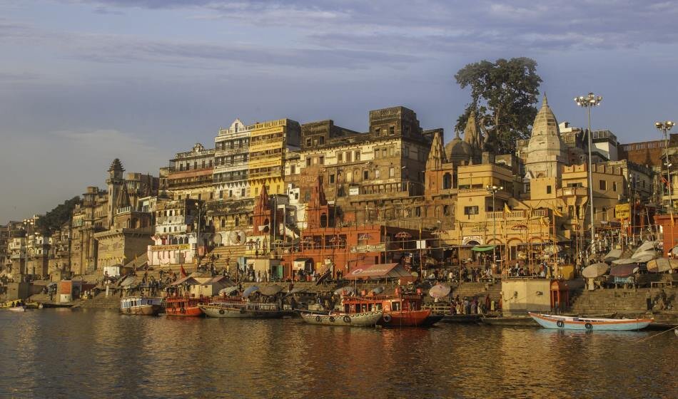 Prayers at the Waters Edge, Varanasi, Uttar Pradesh