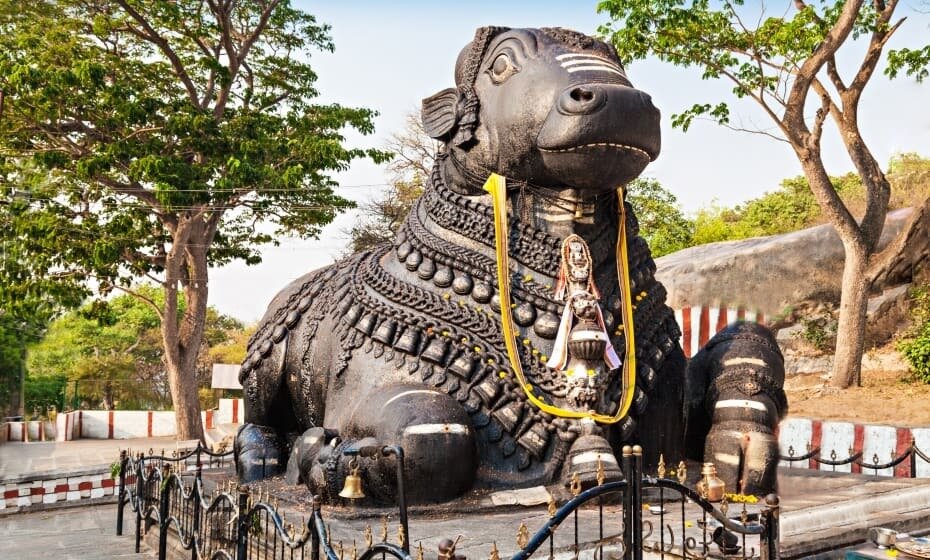 Nandi Bull Statue, Chamundi Hills, Mysore (Mysuru), Karnataka