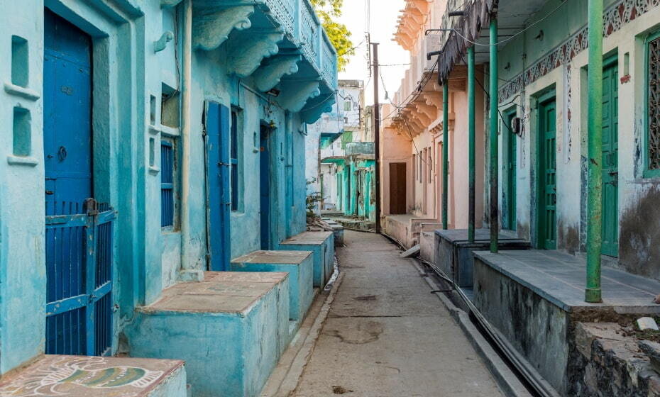 Colourful Backstreets, Delwara, Rajasthan