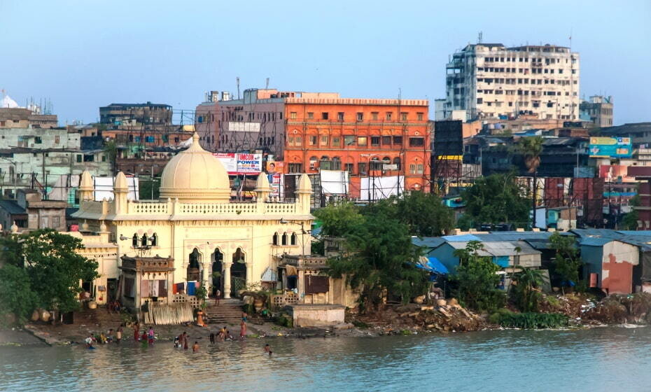 Riverside from Howrah Bridge, Kolkata