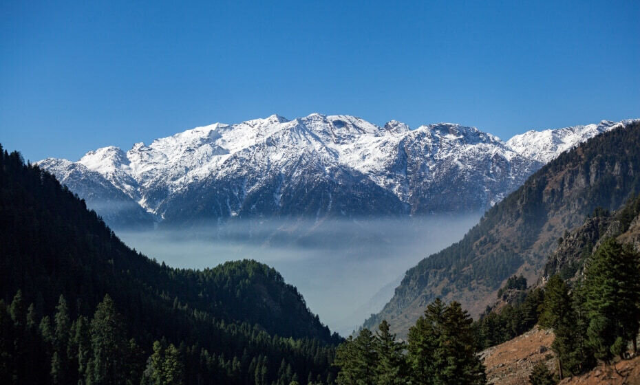 Snow Covered Peaks, Pahalgam, Jammu and Kashmir