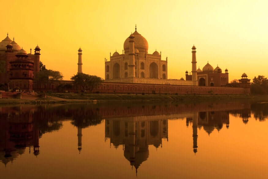 Taj Mahal Sunset View, Agra, Uttar Pradesh