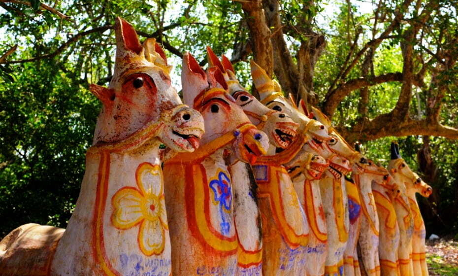 Terracotta Horses, Ayyanar Temple, Chettinad, Tamil Nadu