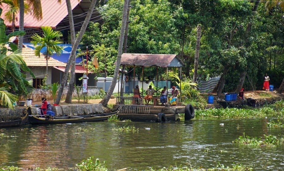 Village Life, Kerala Backwaters, Kerala