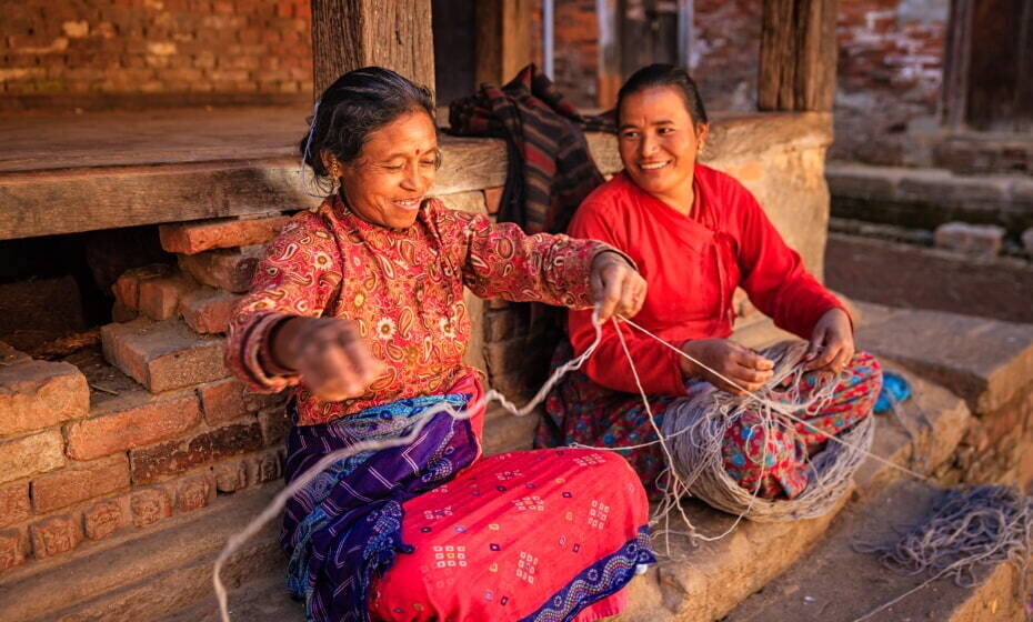 Women Spinning Wool, Nepal