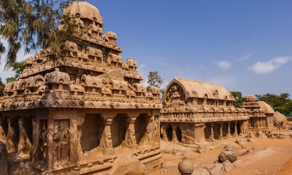 UNESCO World Heritage Site, Mamallapuram (Mahabalipuram), Tamil Nadu