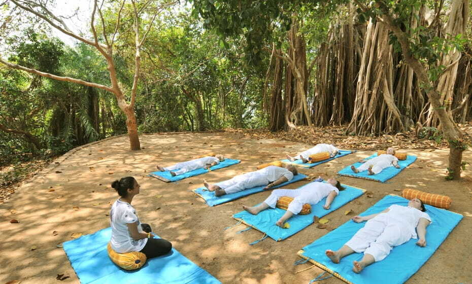 Yoga Under the Banyan Tree, SwaSwara, Gokarna, Karnataka