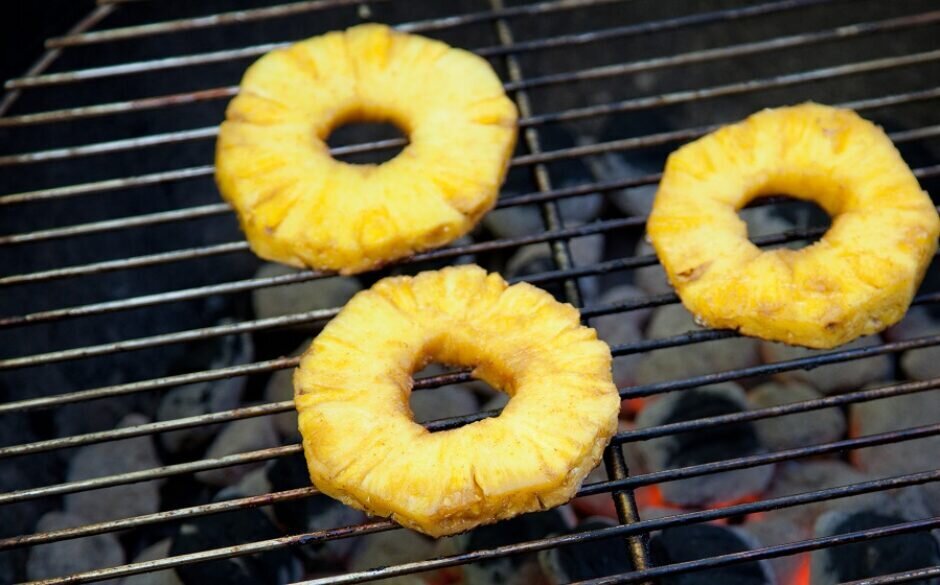 Indian Food to Cook on the Barbecue - Grilled Pineapple