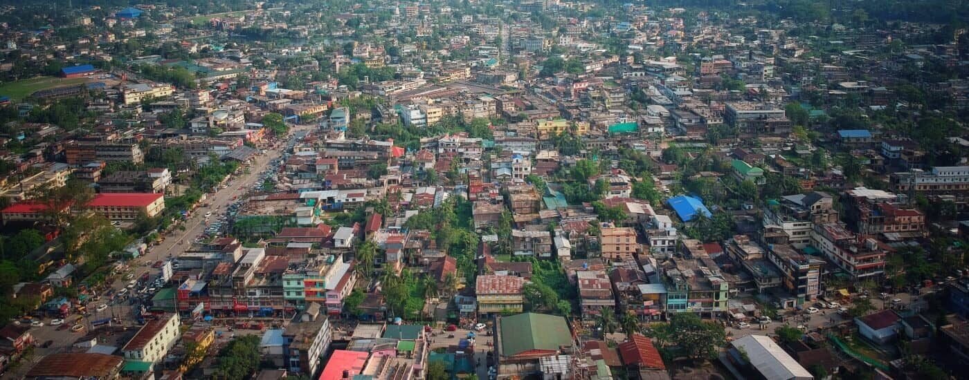 City Aerial View of Sivasagar, Assam