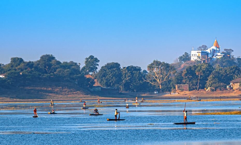 Fishermen at Lake, Dhar City, Madhya Pradesh