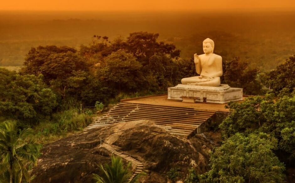 Giant Buddha Statue, Mihintale, Sri Lanka