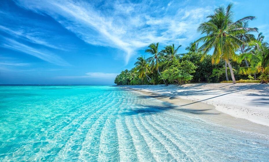 Maldives Islands Ocean Tropical Beach