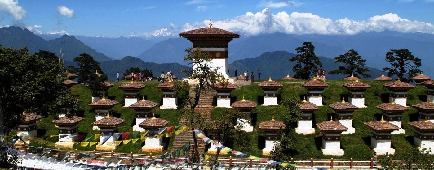 Monument with 108 Chorten, Dochula Pass, Bhutan