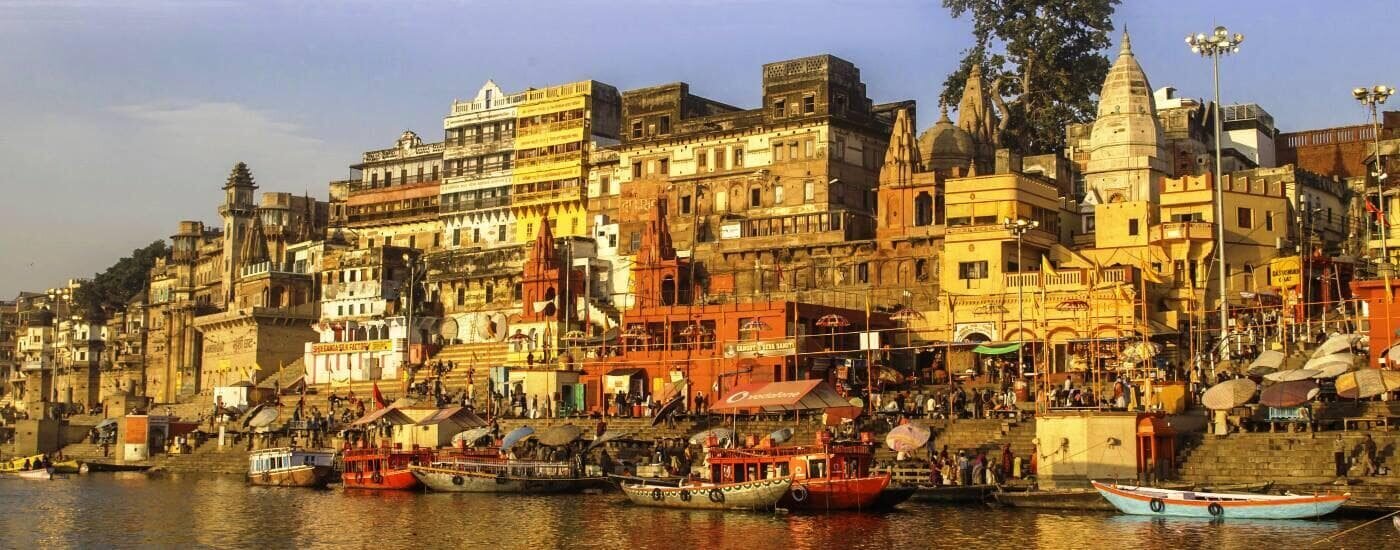 Prayers at the Waters Edge, Varanasi, Uttar Pradesh