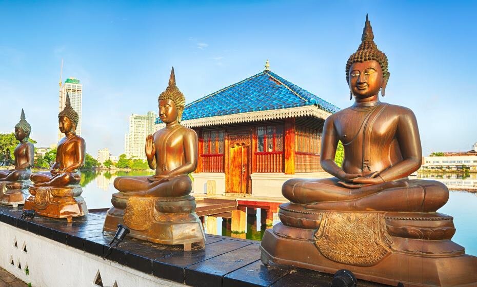 Seema Malaka Temple on Beira Lake, Colombo, Sri Lanka