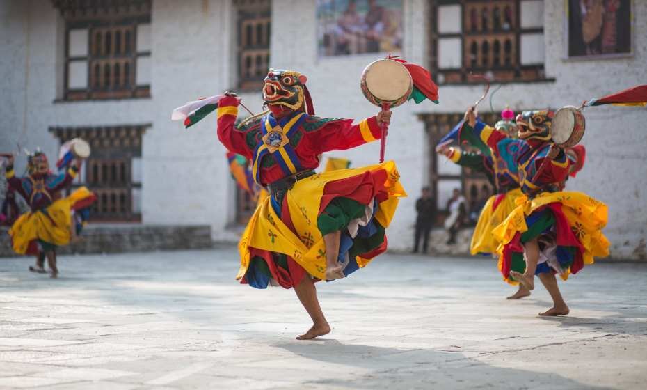 Traditional Dance and Colors, Mongar, Bhutan