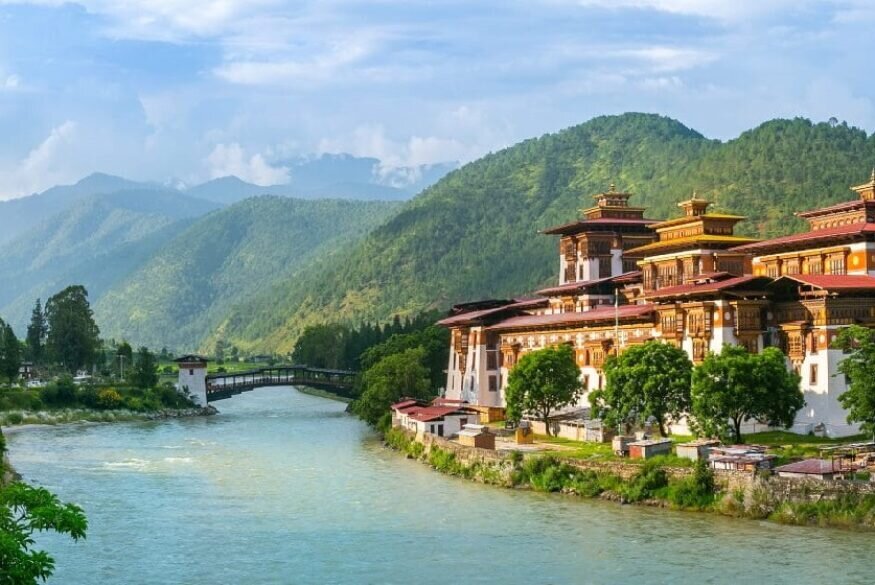 Dzong Monastery in Punakha, Bhutan