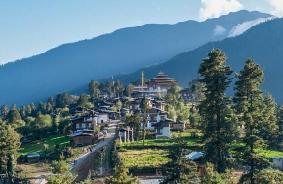 Gangtey Village and Goemba Buddhist Monastery, Bhutan