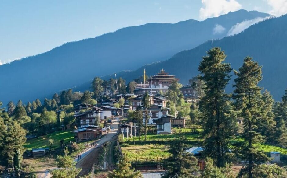 Gangtey Village and Goemba Buddhist Monastery, Bhutan