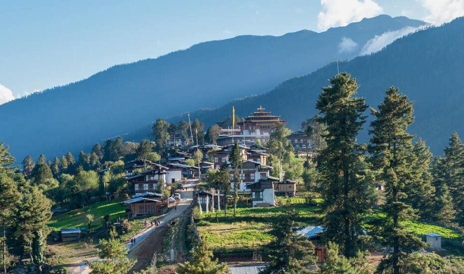 Gangtey Village and Goemba Buddhist Monastery, Bhutan