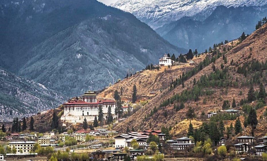 Mountain Valley Landscape, Thimphu, Bhutan