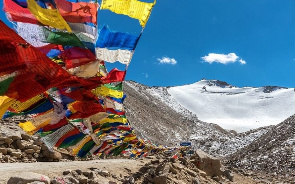 10 Customs and Traditions in Indian Culture Prayer Flags Khardung La Pass