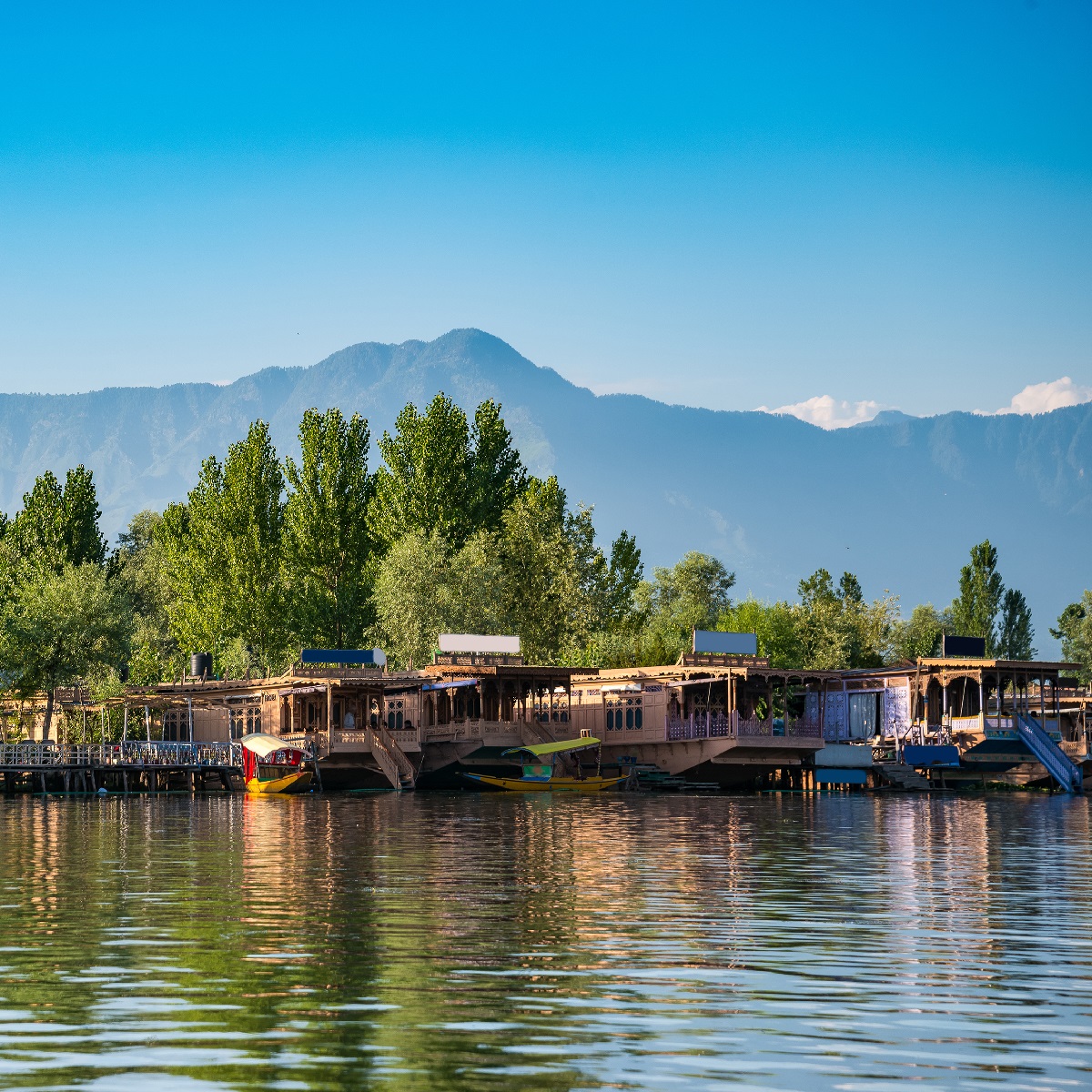 Houseboats on Dal Lake, Srinagar, Jammu and Kashmir