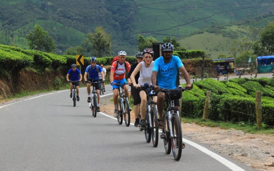 India with Teenagers cycling