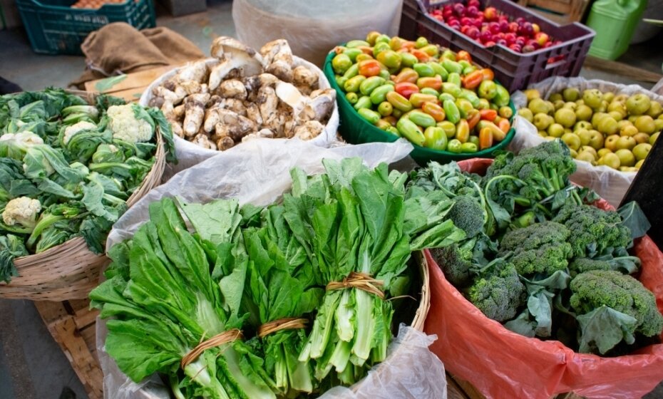 Fresh Food Market in Thimphu, Bhutan