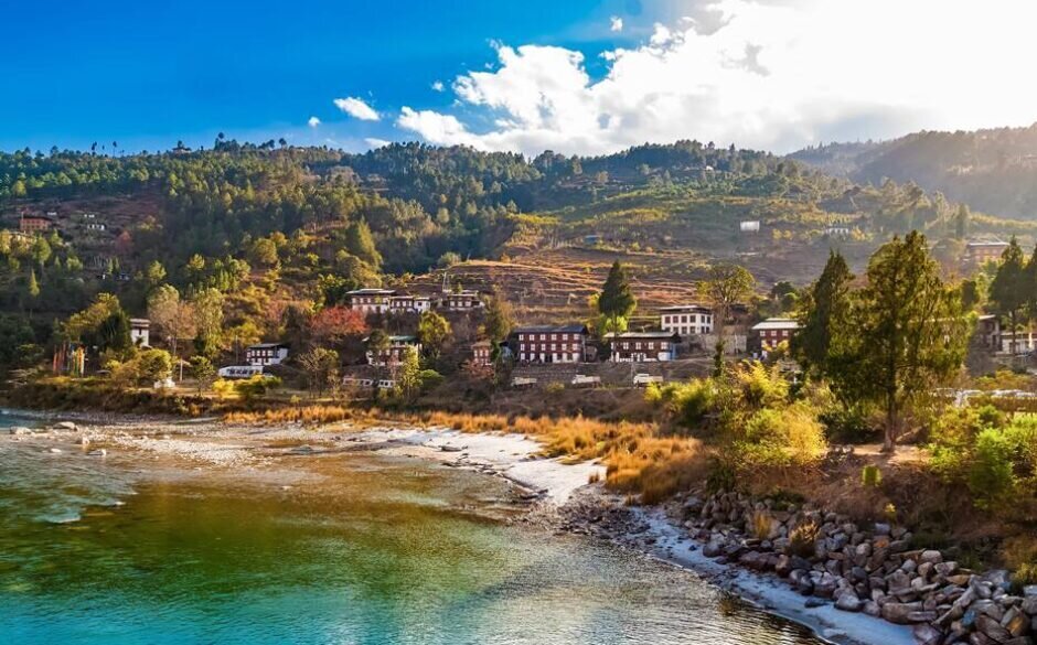 Mo Chhu River, Punakha, Bhutan
