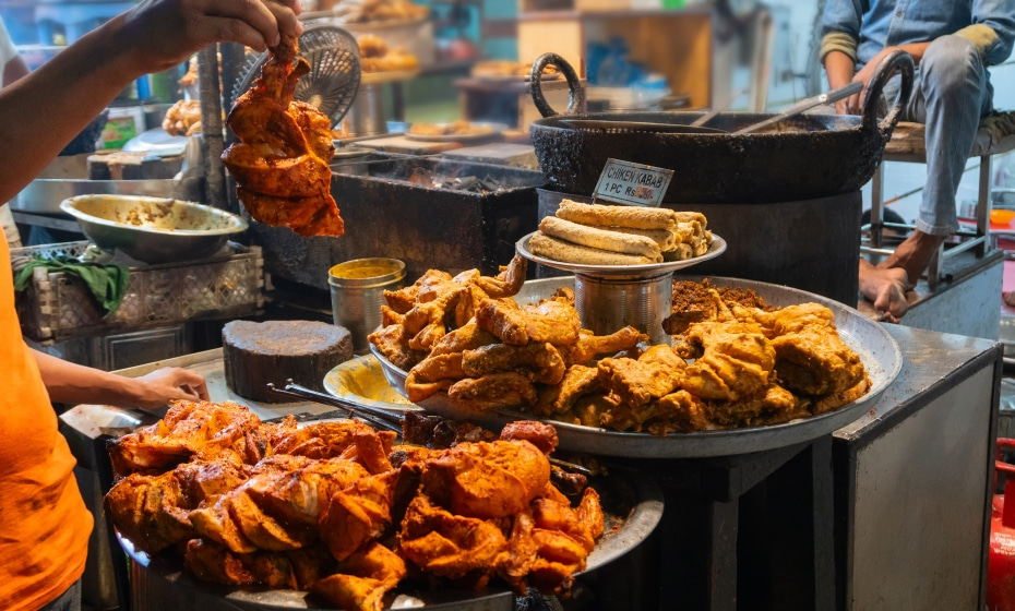 Tandoori Chicken Street Food, Old Delhi