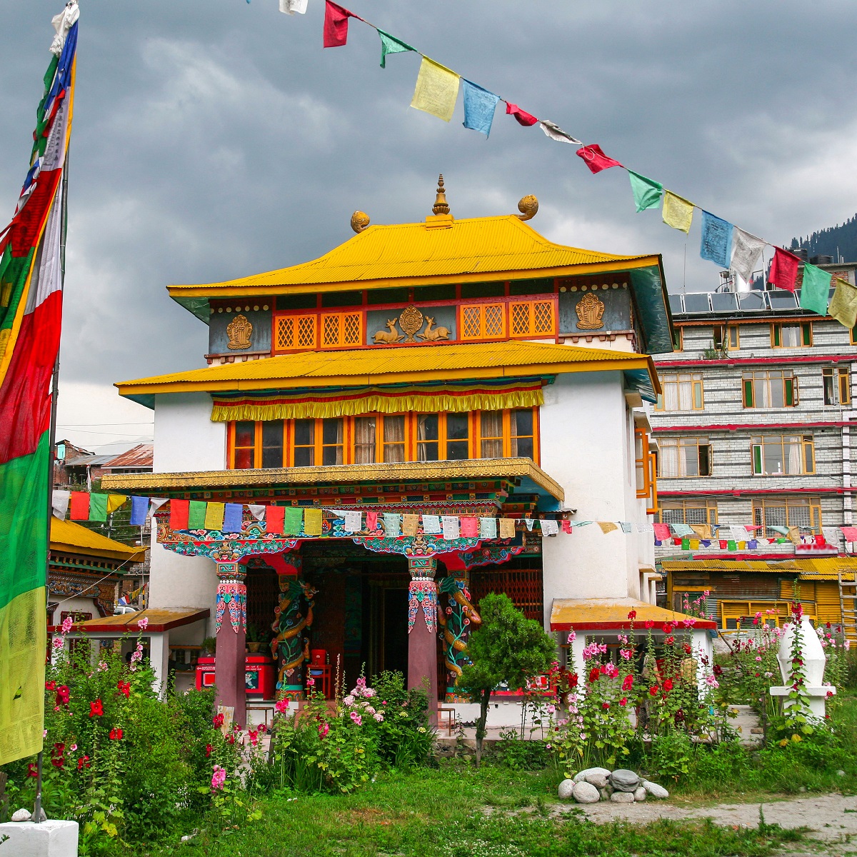 Manali Himachal Pradesh Tibetan Monastery,,