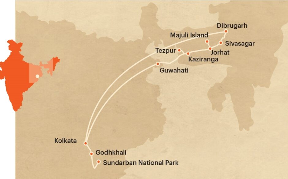 Tour of North East India - Tea Plantations & National Parks