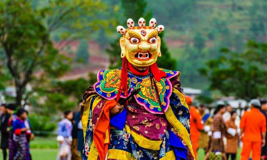 Traditional Monastery Festival, Wangdue, Bhutan