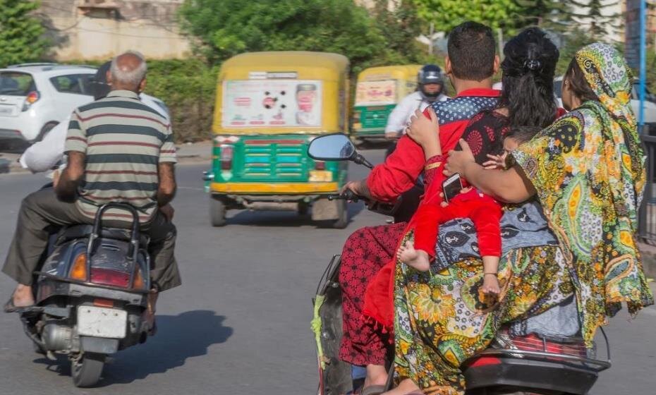 City traffic, Jaipur, Rajasthan