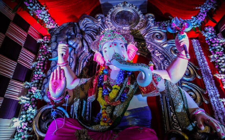 Colourful Hindu Statue