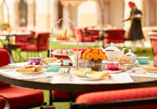Afternoon Tea in India - Rambagh Palace Jaipur