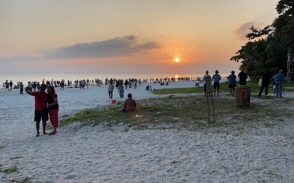Jean and Bob's Trip to Andaman Islands - Havelock Beach at Sunset