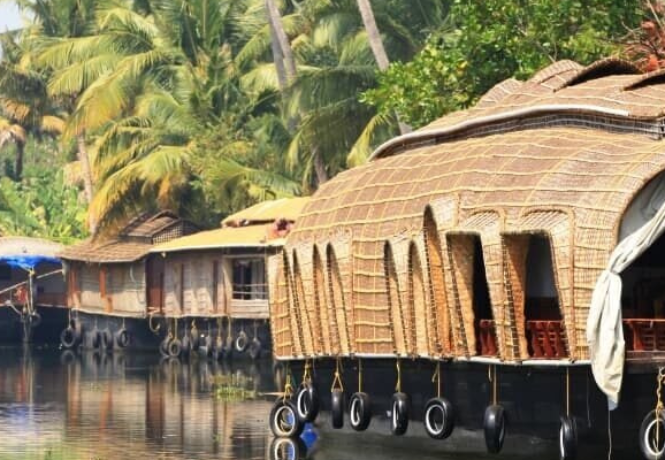 A houseboat in Kerala